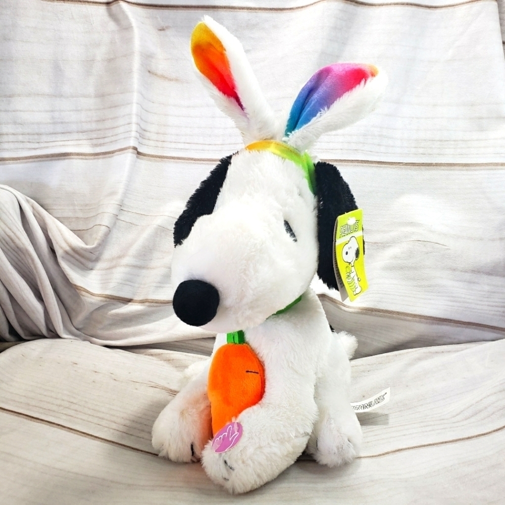 Dan Dee Peanuts Snoopy Easter Bunny Animated Musical Plush Toy 10 Inch 2021